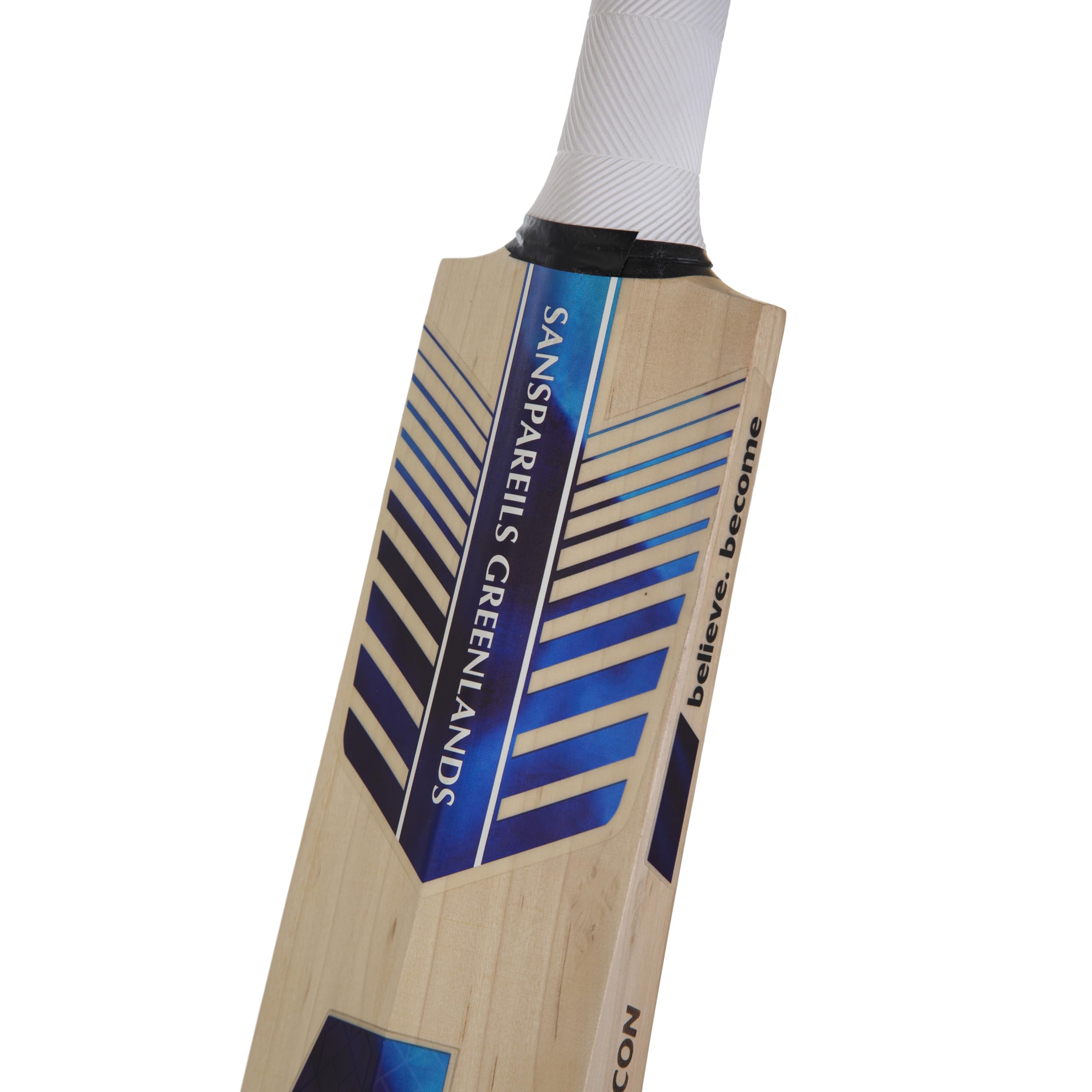 Mazza da cricket realistica con palla di cuoio Bastone di legno per il design del cricket | Vettore Premium