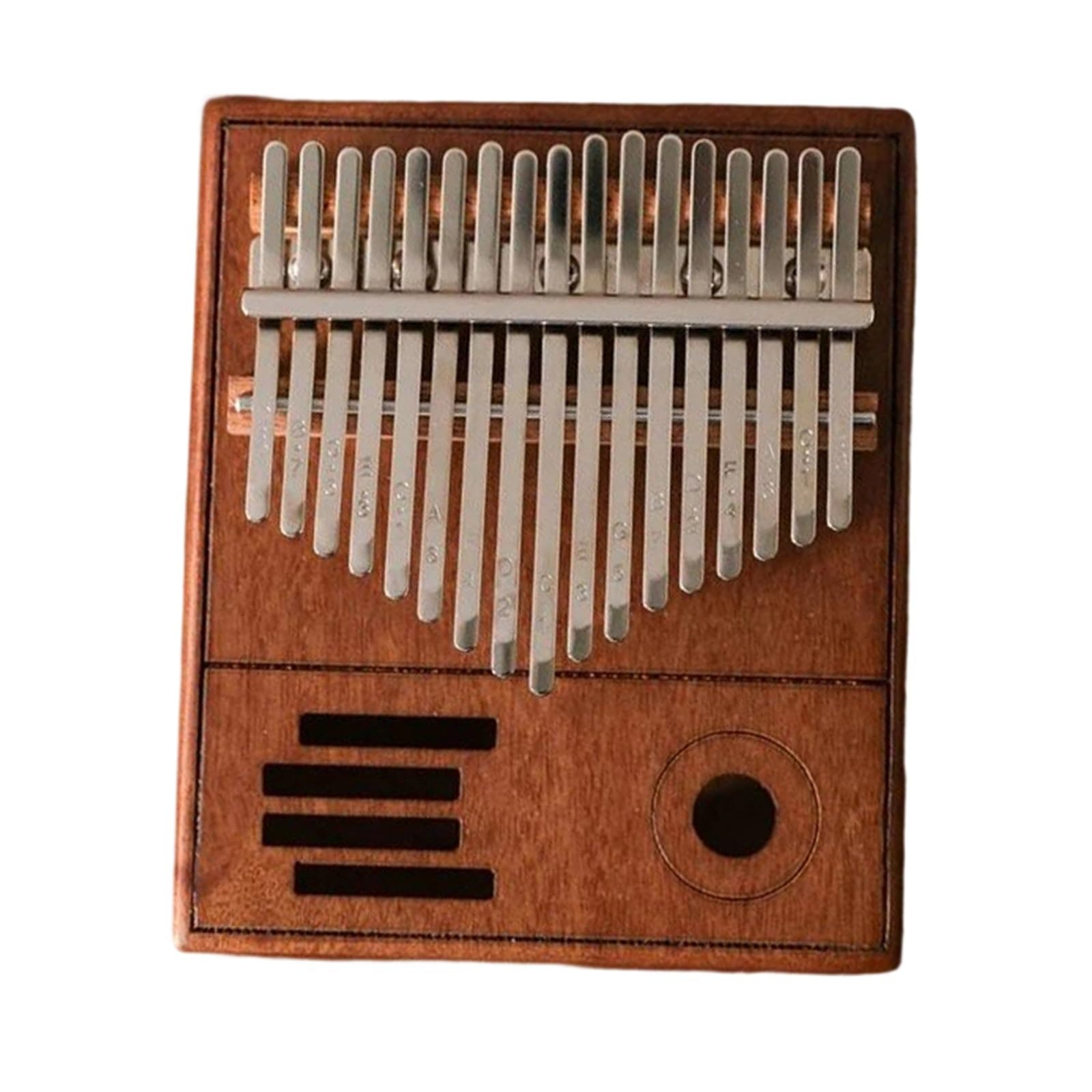 Kalimba Vintage De 17 Teclas Cuerpo De Acacia De Caoba De Madera Maciza Instrumentos Musicales Kalimba(Coffee)