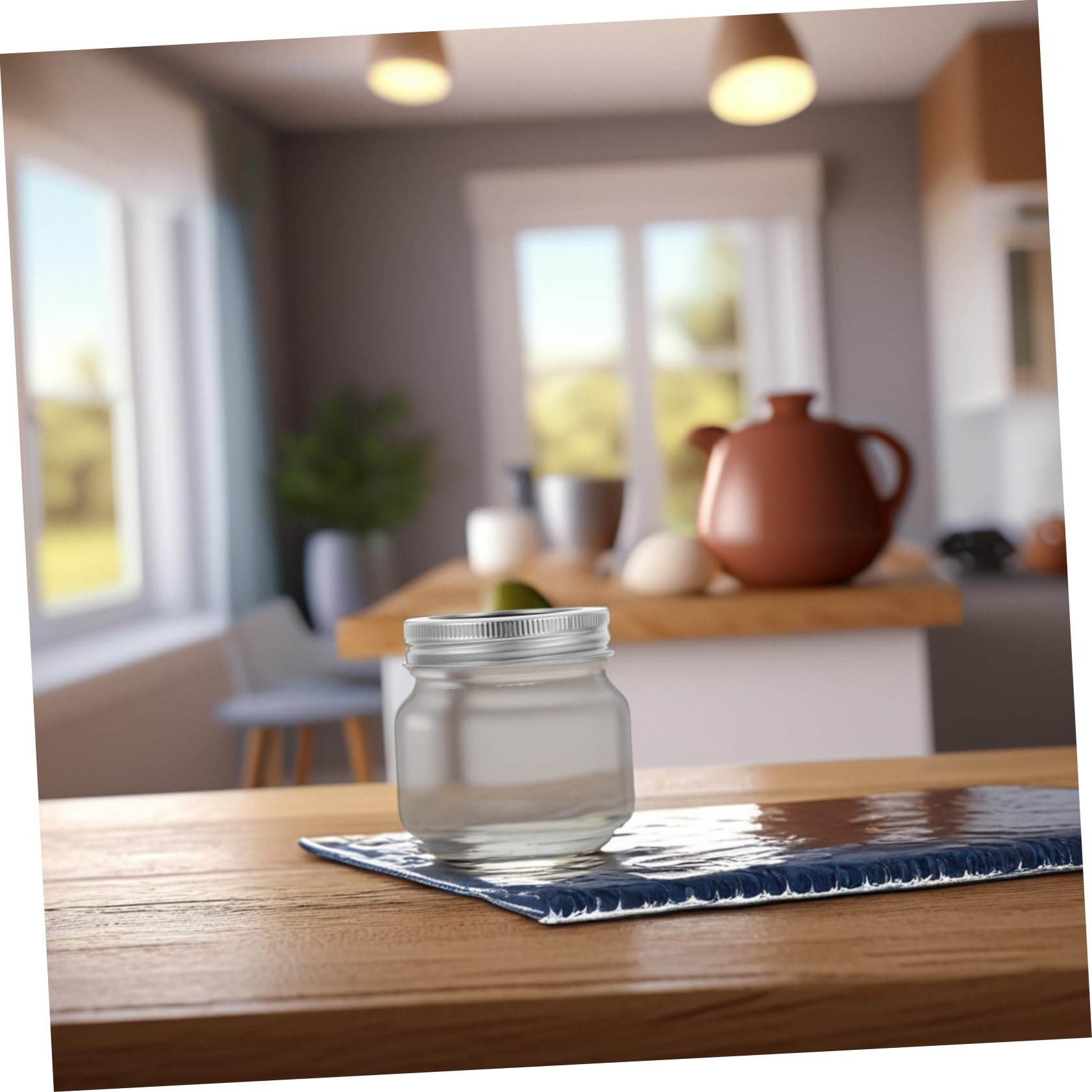 Luxshiny 6stücke Salat Glas Mit Deckel Luftdicht Transparent Klein Für Honig Marmelade Lebensmittel Vorrat Sicher Wiederverwendbar