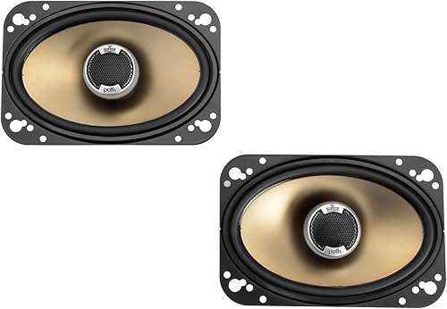 Miniatura 2 de Polk Audio DB461 Altavoces coaxiales de 4 x 6 pulgadas (par, negro)