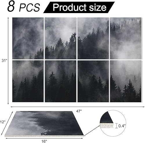 Miniatura 6 de Paneles acústicos de pared insonorizados arte acústico de pared acolchado a prueba de sonido, paneles de amortiguación de sonido, tratamiento
