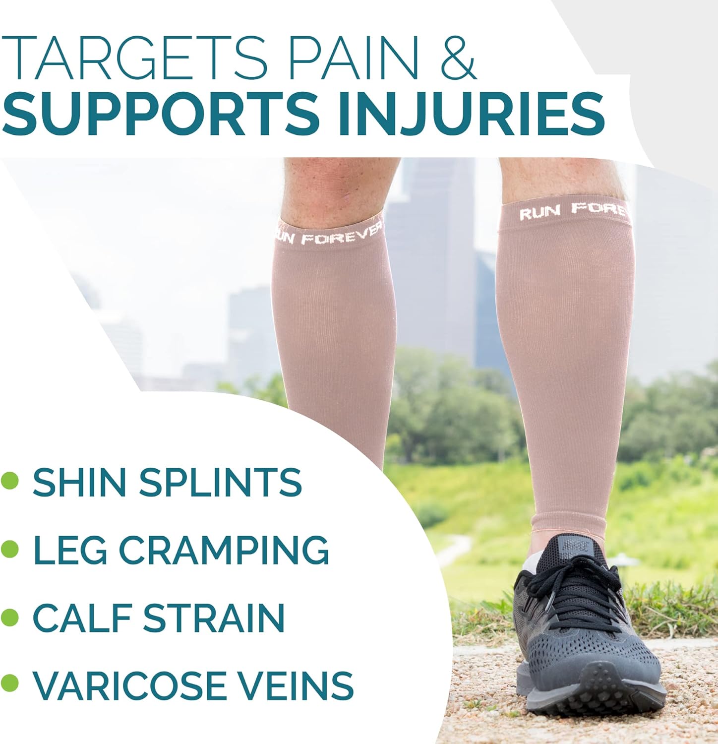 Run Forever Shin Pain Compression Socks Run Forever Calf