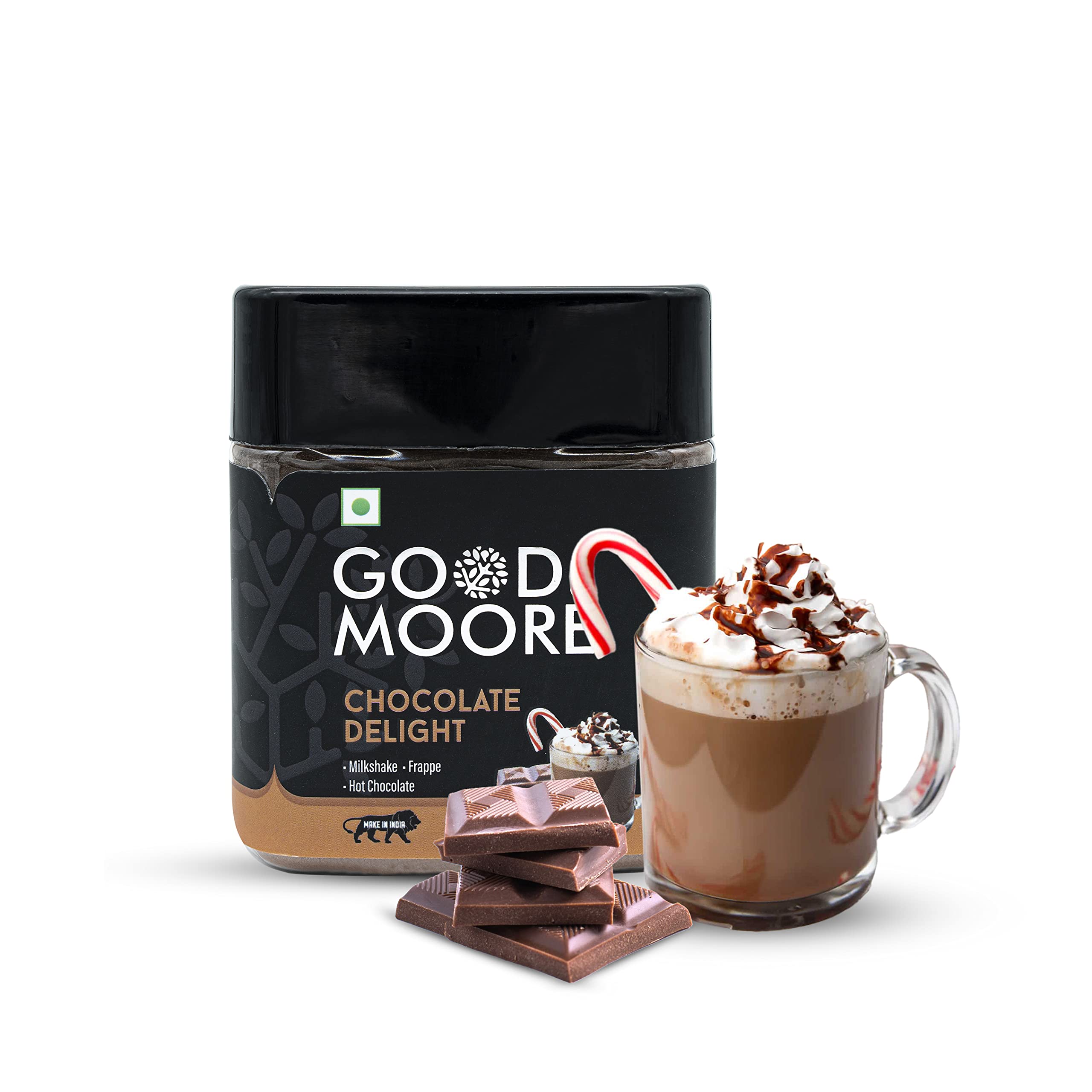 GOOD&MOORE Chocolate Delight | Hot Chocolate,Frappe, Milkshake, Cold Coffees, and more | 320g (B0CGLLWQ24) Amazon Price History, Amazon Price Tracker