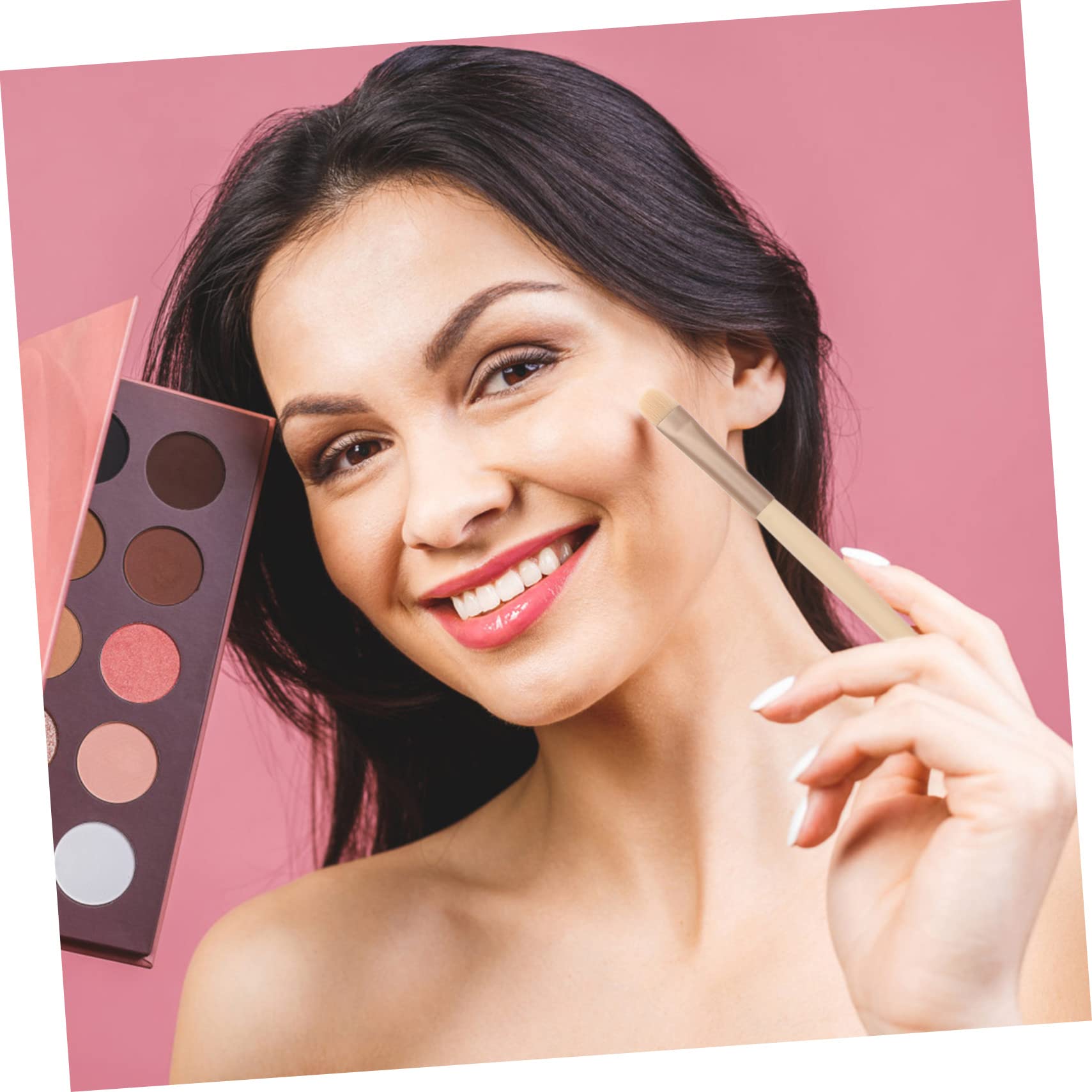 MAGICLULU 5 Set Di Pennelli Per Il Trucco Eleganti E Cosmetici Per Ombretti Da Donna Formato Da Viaggio Per Fard Strumenti Di Bellezza Per Il Viso.