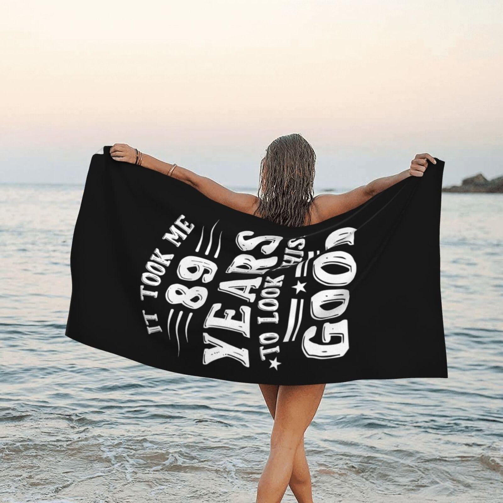 Drap de bain de plage premium 80X130CM pour natation et voyage