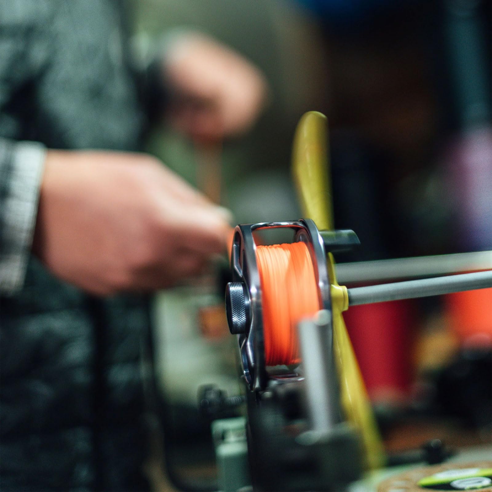 CORTLAND Micron Durable Tight Round Braid Smooth Low-Friction Finish Stretch-Resistant Virtually Tangle-Free Fly Line Backing for Freshwater & Saltwater, Orange, 20 LB / 100 YDS