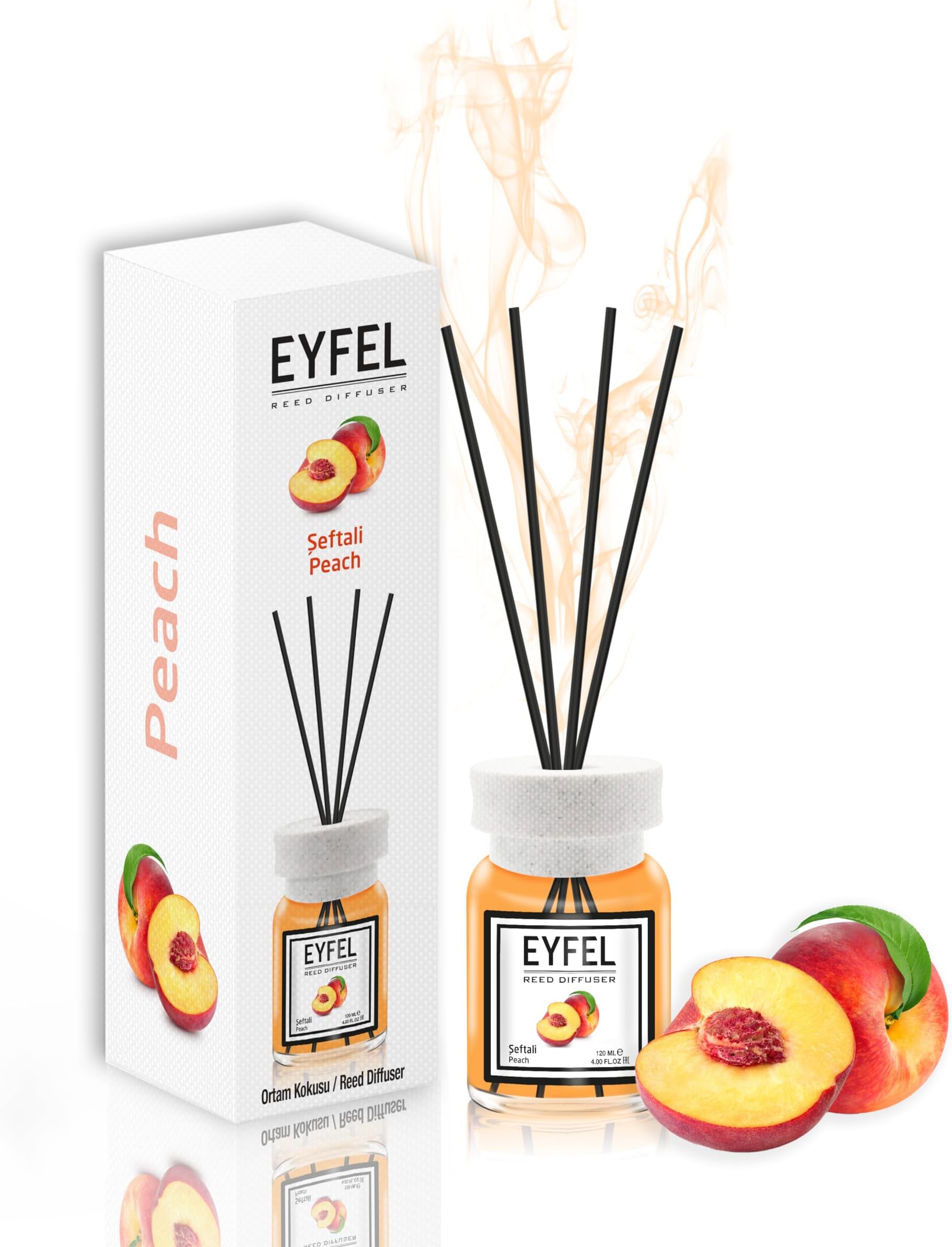 eyfel eau de parfum REED DIFFUSER - PEACH 120ML