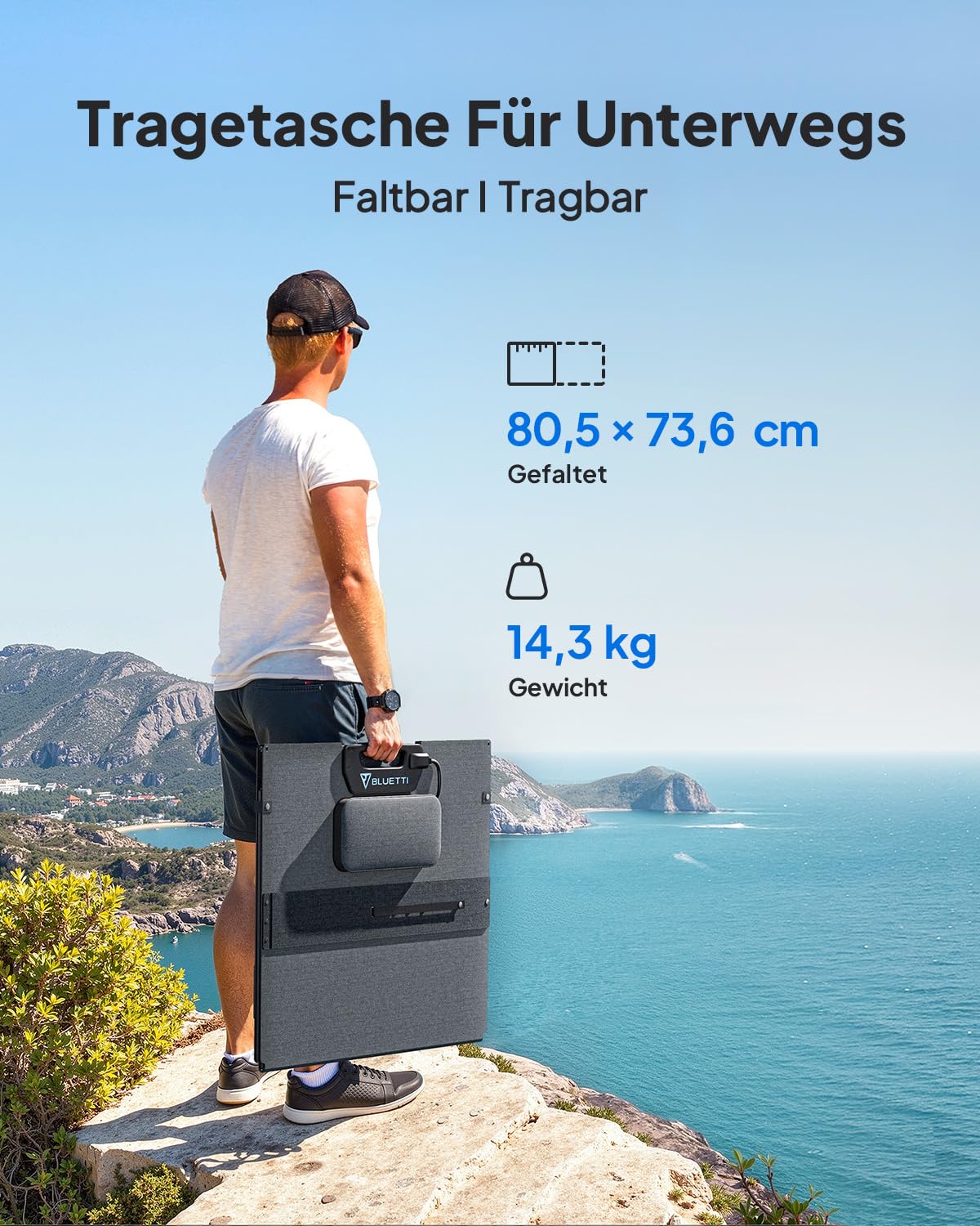 BLUETTI Elite 200 V2 Solar Generator (2025 Neu) mit 350W Solarpanel, 2073,6Wh Tragbare Powerstation mit 2 2600W AC Ausgängen, 17 Jahre Lebensdauer LiFePO4 Notstrom für Camping, Off-grid, Stromausfall