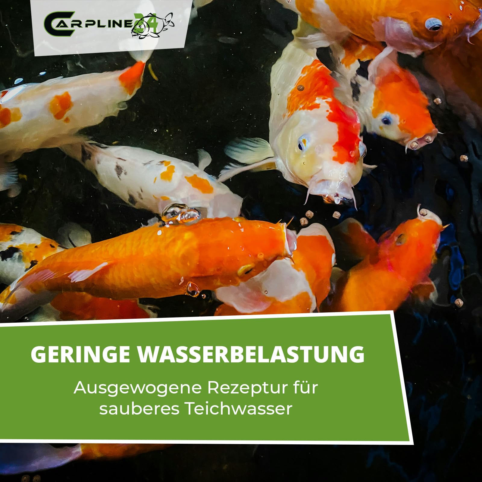 Eco Multi Koi Mix 15 kg 6 mm - Hochwertiges Koifutter mit Astaxanthin, Proteinreiches Fischfutter für Farbenprächtige Teichfische
