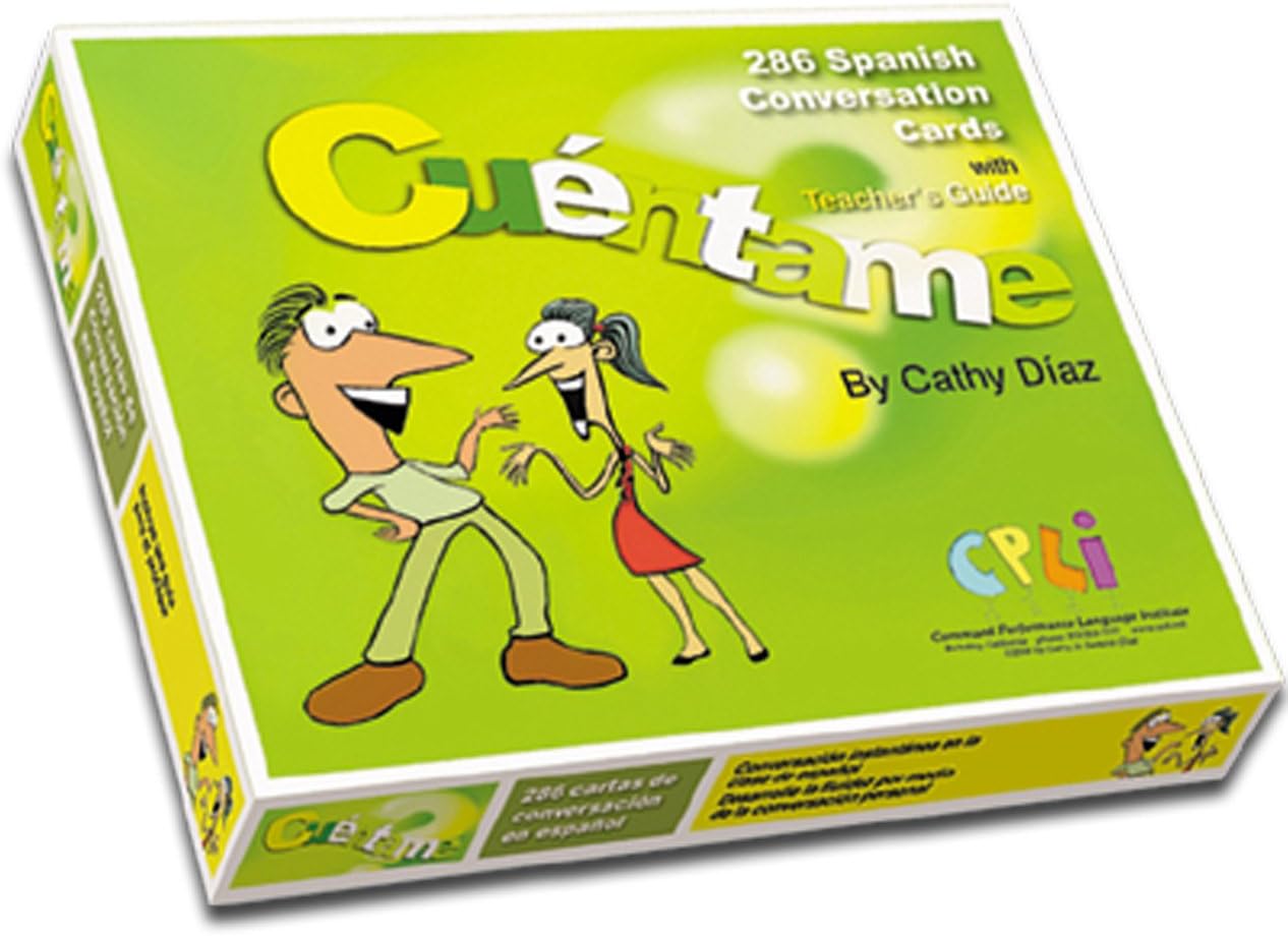 Cuéntame: 286 Spanish Conversation Cards (Spanish Edition) Board book – November 2, 2009