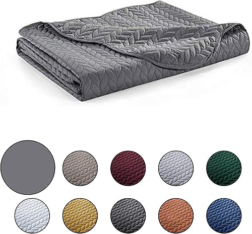 Vista 115 de IR Imperial Rooms - Juego de colcha individual (68 x 86 pulgadas) + 1 funda de almohada (20 x 26 + 2 pulgadas), 2 piezas, ligera, reversible