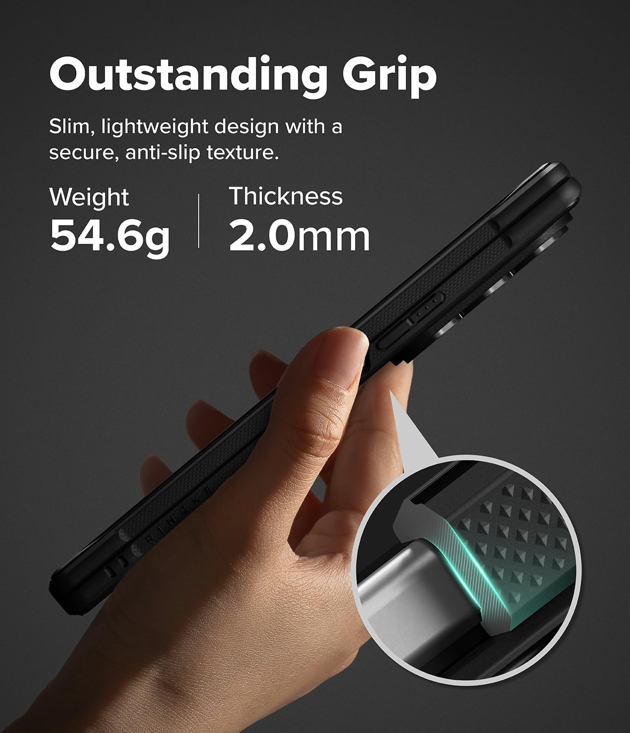Ringke para Funda Samsung Galaxy Z Fold 8 Ultra [Onyx Flap Black]