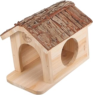 DRESSOOS Cabine De Hamster Delicado Esconderijo De Hamster Cabana Refúgio De Hamster Casas De Hamster Esconderijo Desgaste-Esconderijo Gaiola De Hamster Fornecimento Casa De Madeira