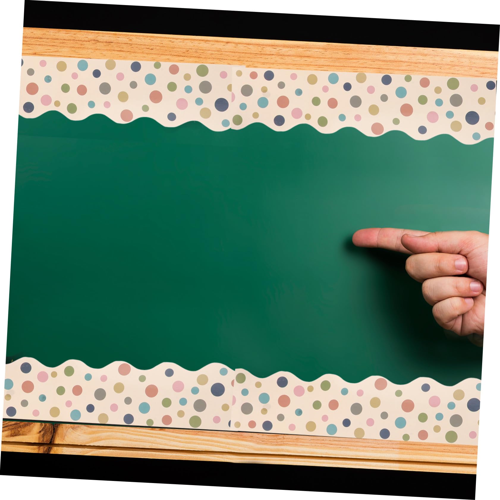 5 Rollen Selbstklebende Borders Klassenzimmer Bordüre aus Papier Vielseitig und Wasserfest für Pinnwände und Schwarze Tafeln Praktische Dekoration im Schulzimmer