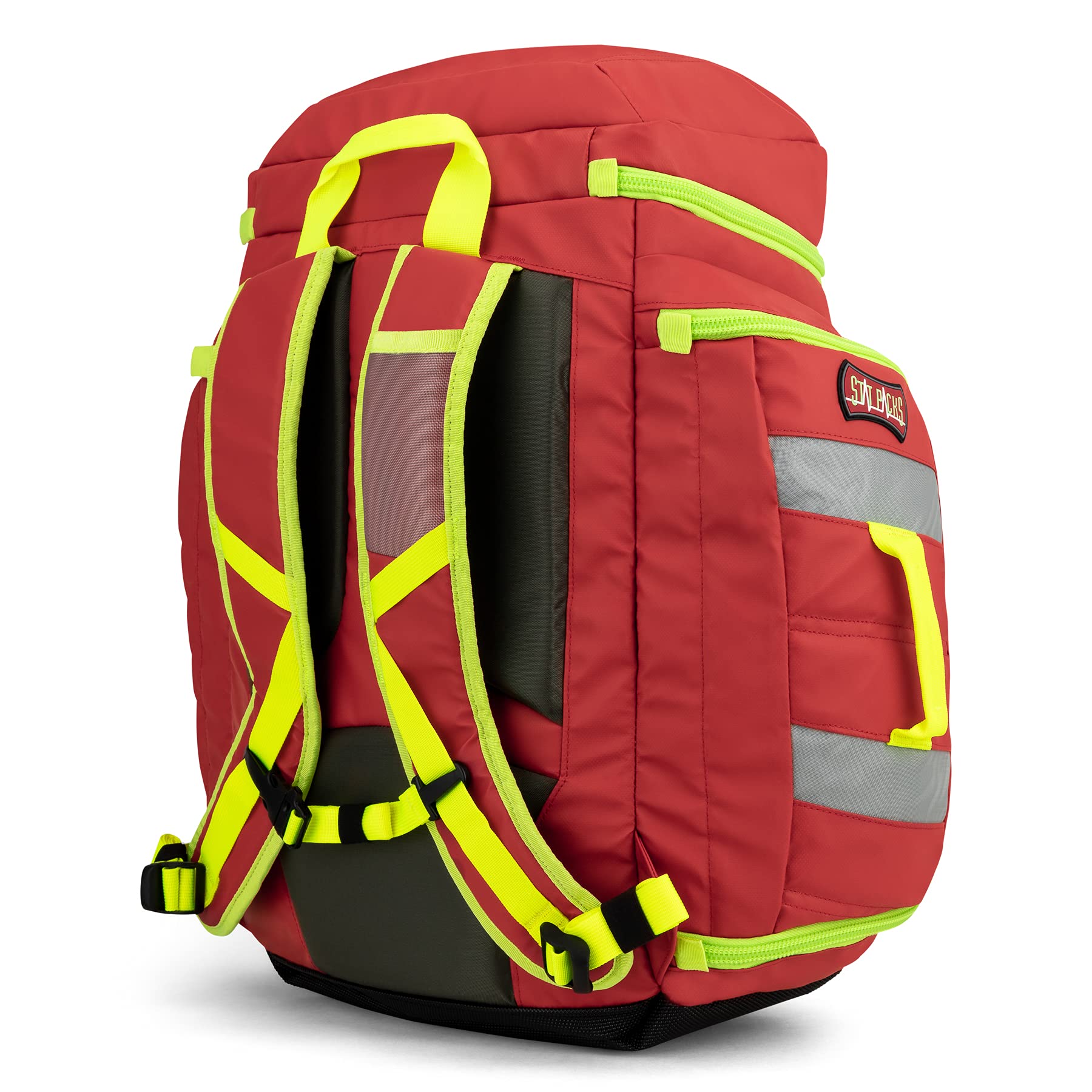 Statpacks G3 Clinician, Red EMT Jump Bag for Medics, Pack, Ergonomic, Lightweight EMS ALS Trauma