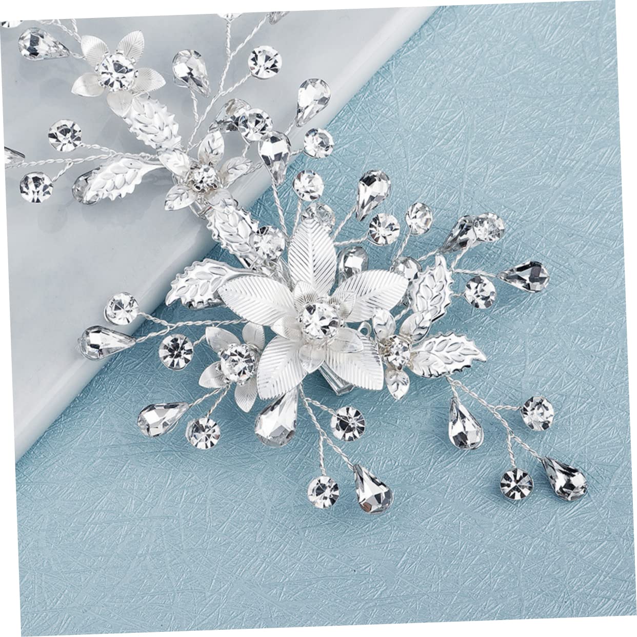 Abaodam 3stücke Braut Haarschmuck Blumen Haarspange Mit Strass Elegantes Accessoire Für Hochzeiten Partys Und Besondere Anlässe Geeignet Für Lange Und Dicke Haare Sicher Und