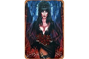 Elvira, Mistress of the Dark Vintage Tin Sign - A Hauntingly Nostalgic Wall Decor