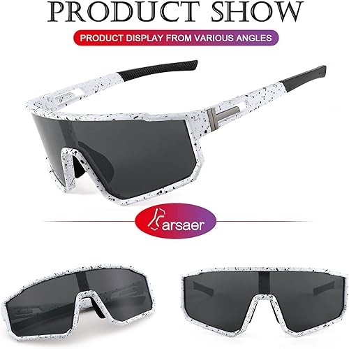 Miniatura 2 de Karsaer Visison - Gafas de sol polarizadas para ciclismo, equitación, deportes, hombres y mujeres, para Moutain Baseball MTB
