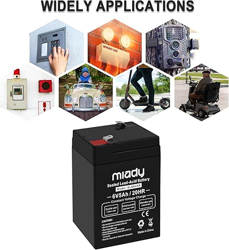 Miniatura 21 de Miady Batería de plomo ácido sellada recargable de 12V 7Ah (1 paquete)