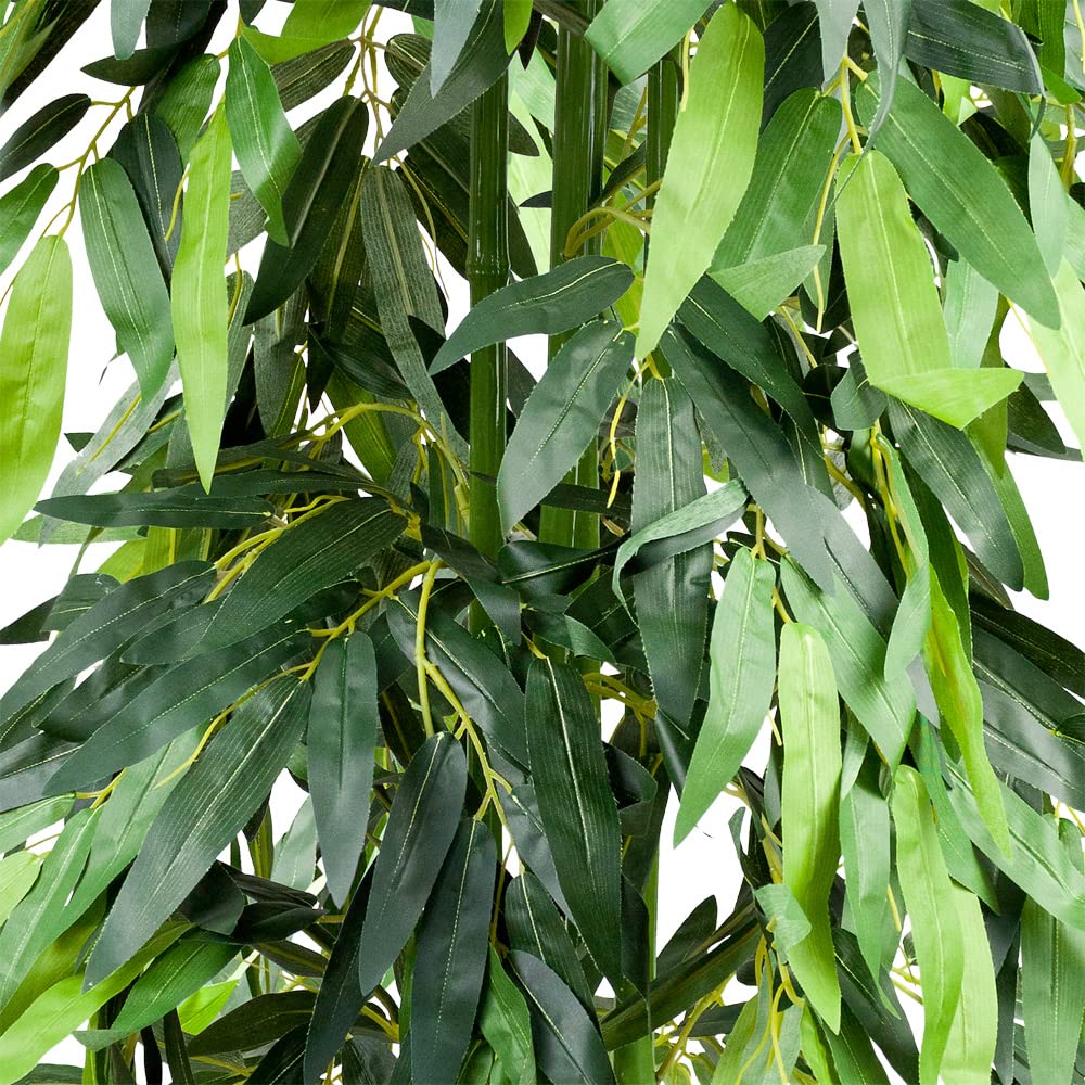 Bambou Plante Artificielle Artificiel Plastique 140cm Decovego