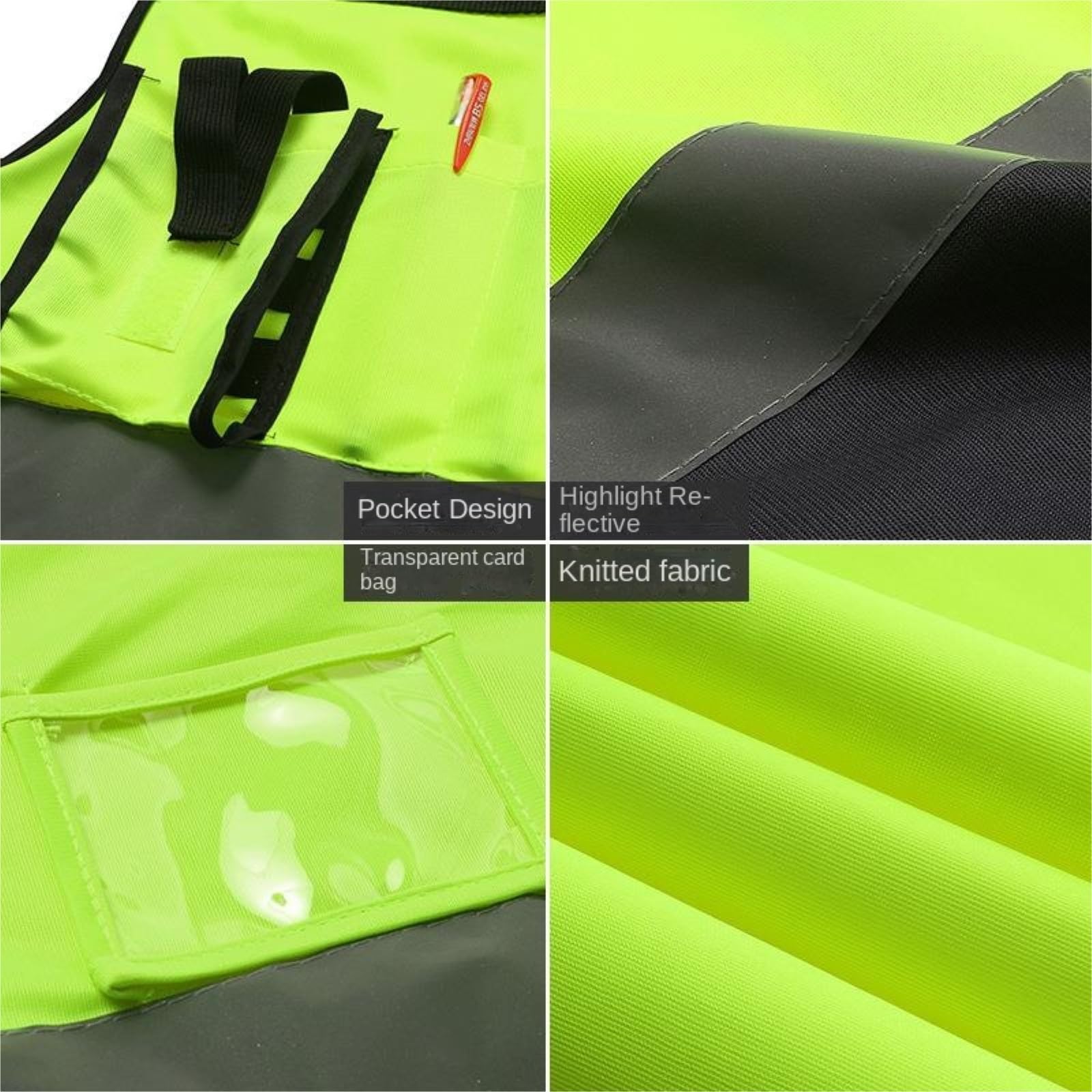 chaleco de alta visibilidad, Chaleco Reflectante for Moto y Construcción, Multicolor, L XL XXL