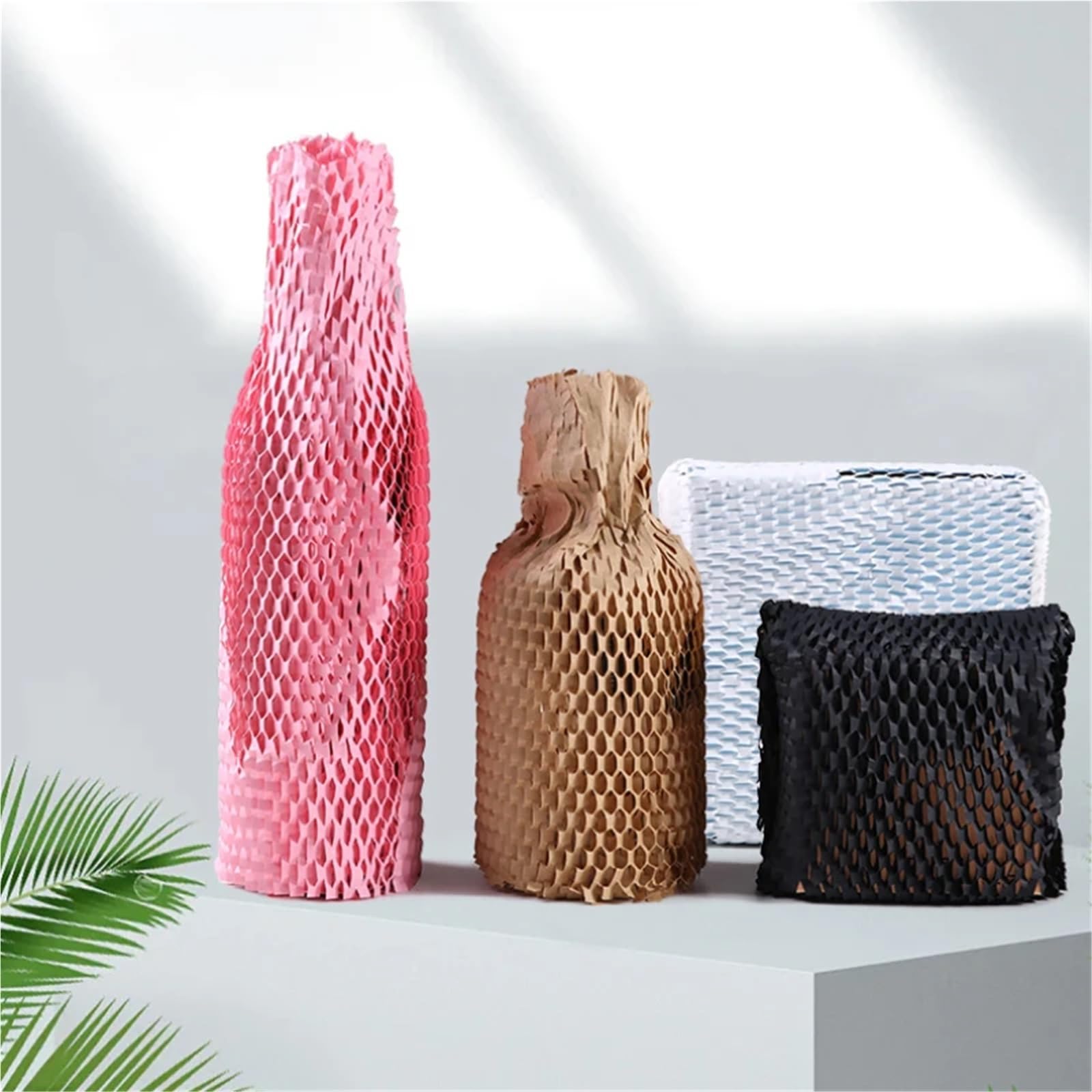 Folia bąbelkowa/papier pakowy, Rolka papieru o strukturze plastra miodu 30cm/38cm x 10-250m do pakowania i prezentów(38cm*250m)
