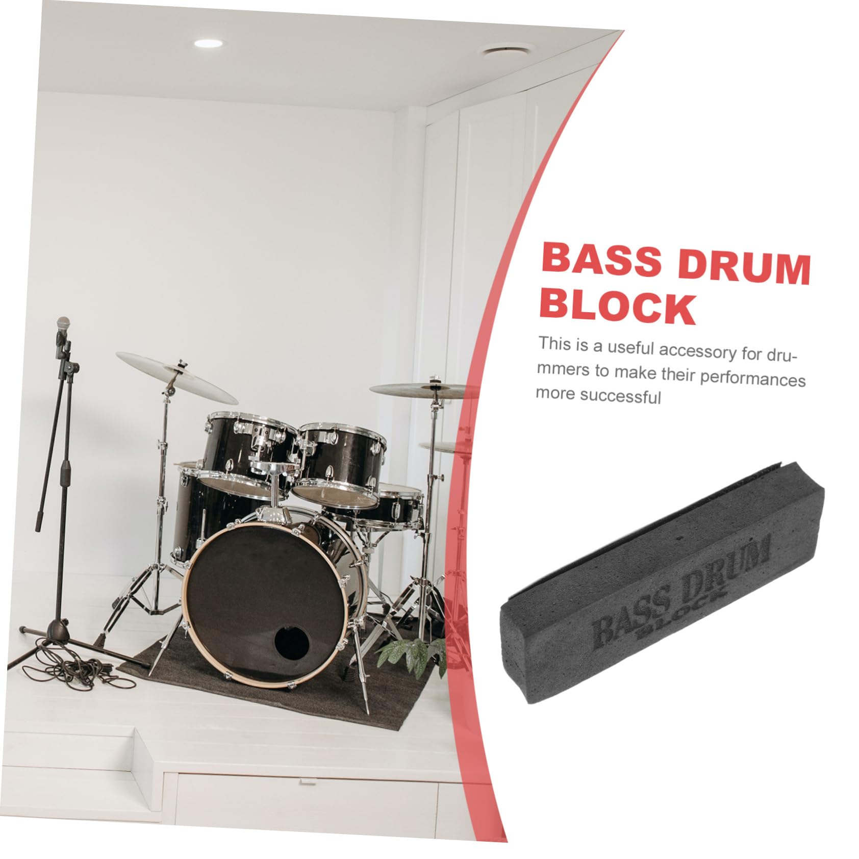 FAVOMOTO Drum Set Anchor Non-slip Drum Block Stopper Supplies Music Instrument Parts