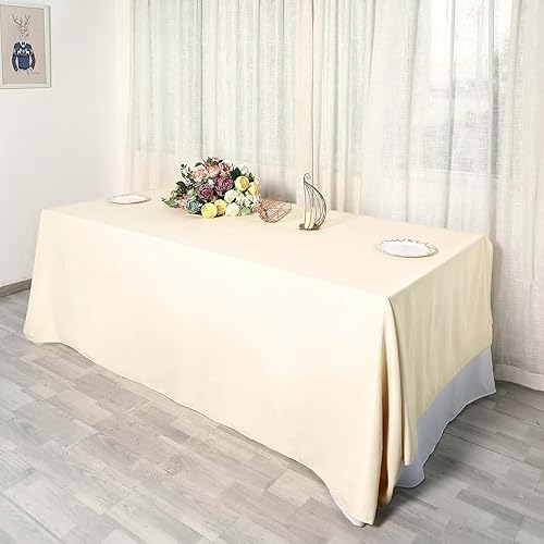 Miniatura 95 de Efavormart - Paquete de 10 manteles redondos, 120 pulgadas, resistentes a las manchas y a las arrugas, lavables, mantel decorativo de tela