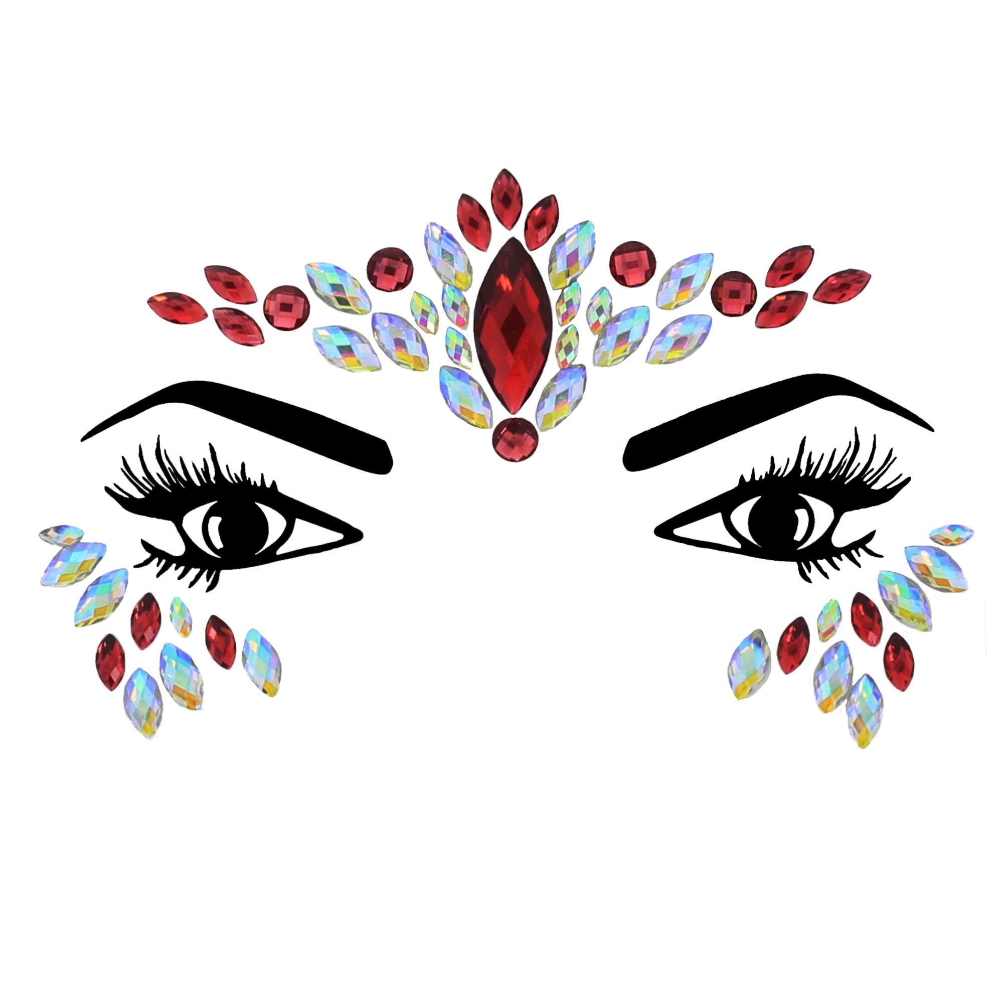 Zac's Alter Ego Crystal Stone Face Gems/Jewels - Summer Festival Body Art Unicorn Mermaid Bindi Rave Bohemian Party