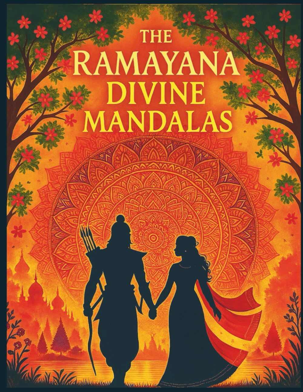 The Ramayana Divine Mandalas: Art Book for Adults: Discover the timeless stories of the Ramayana through the meditative art of mandalas. (Hindu mythology)