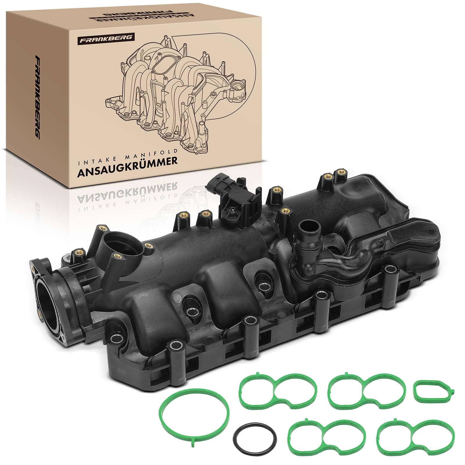 Frankberg Colector de admisión Tubo de admisión Compatible con cono 955 1.6 JTDM Combo Tour X12 1.6 CDTi Bravo II 198 1.6 D MultiJet Grande Punto 199 1.6 D MultiJet Giulietta 940 1.6 JTDM 55231272