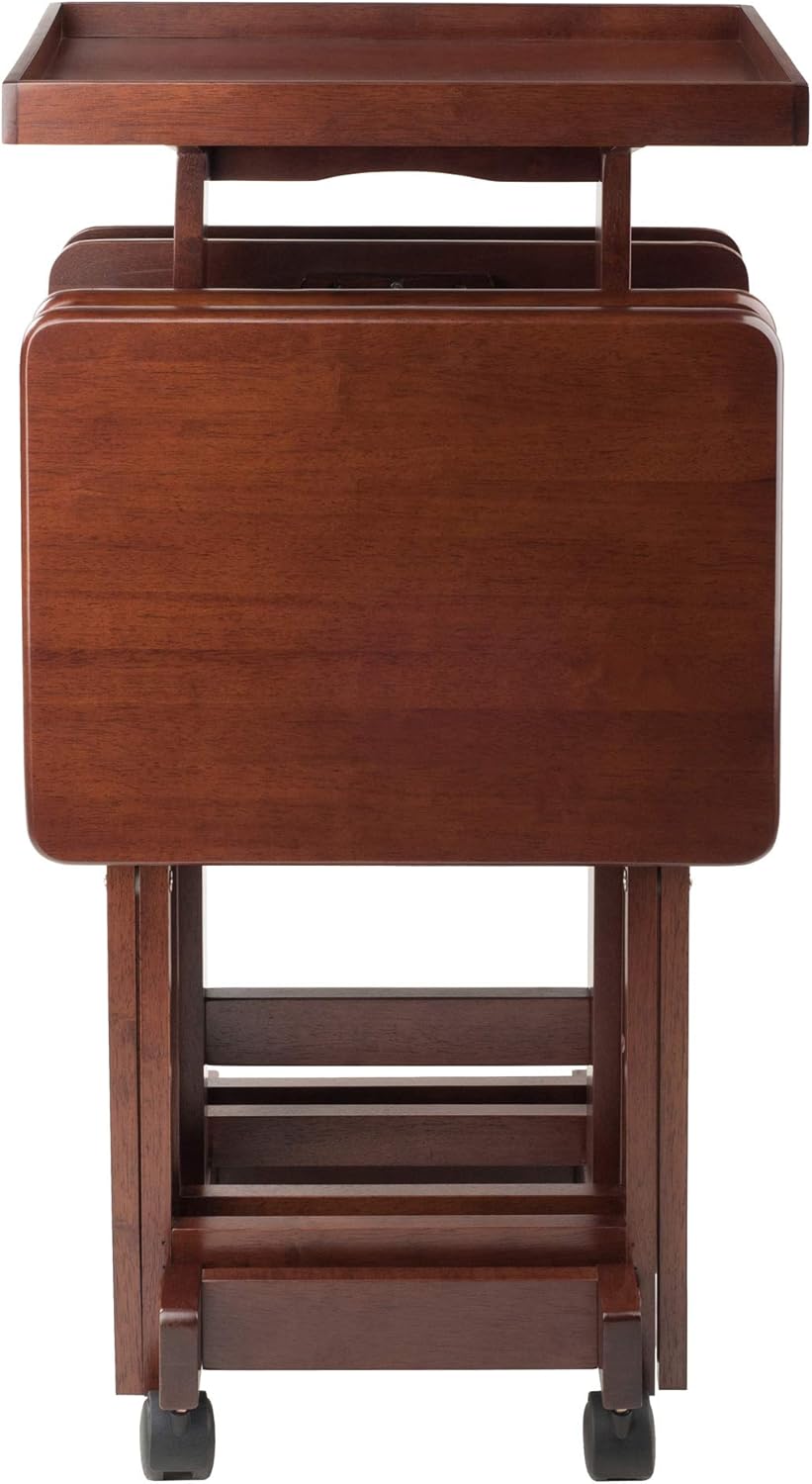 Winsome 6-Piece Snack Table, Walnut (94828)