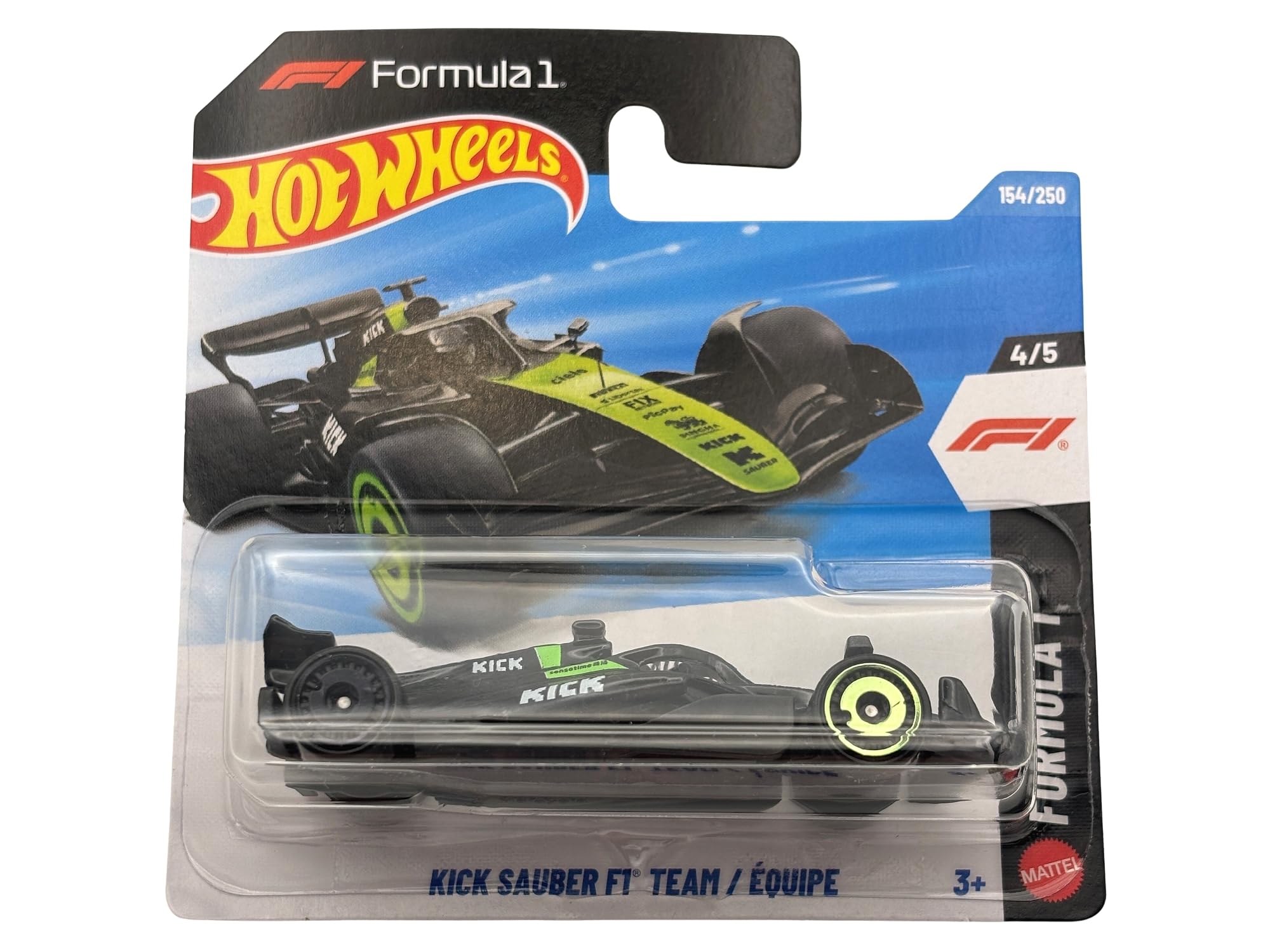 Hot Wheels Single Cars KICK SAUBER F1 TEAM JJK02 (SHORT CARD)