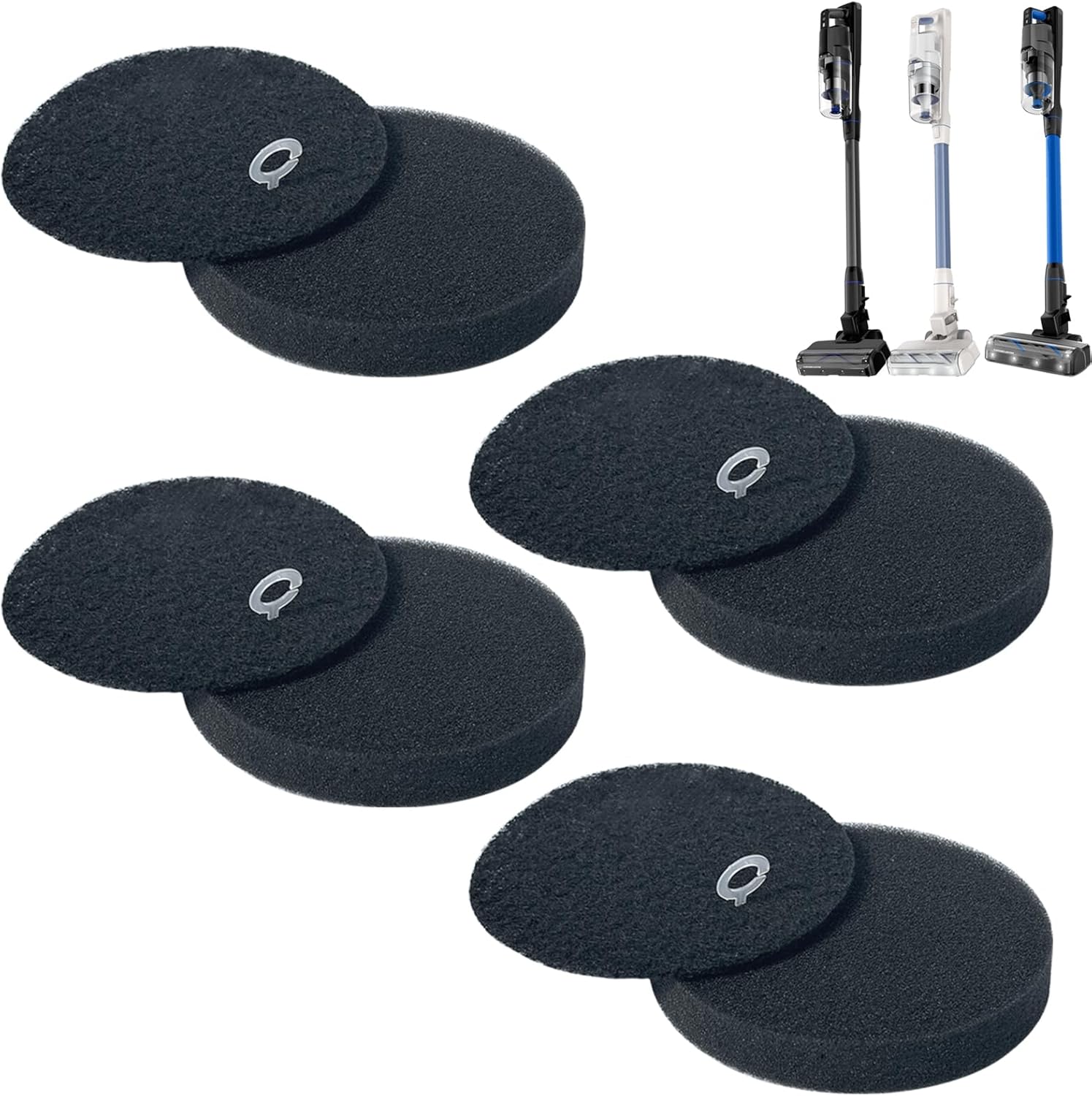 4 Pack Replacement Foam Filters Compatible with Bissell PowerClean FurGuard 280W and FurFinder 200 Models 4052, 4039, 4137 Cordless Vacuum Cleaner