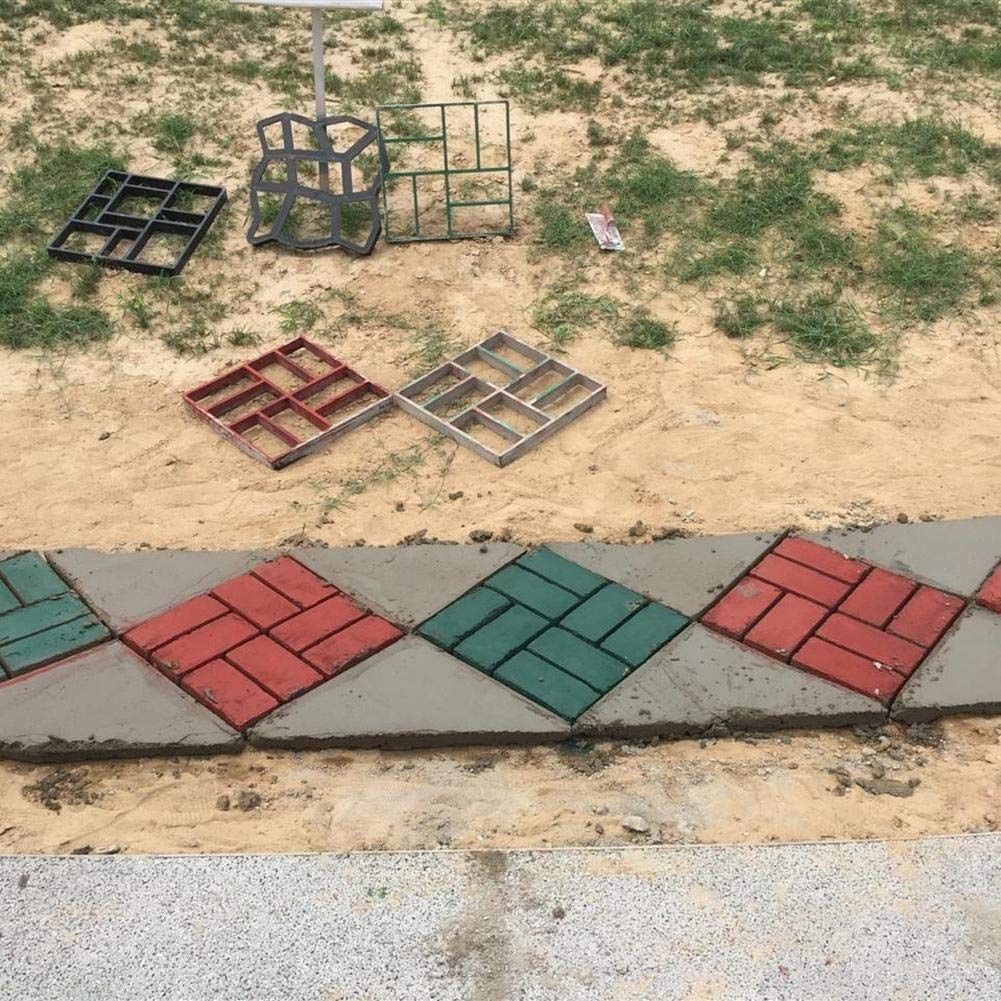Formy do betonu nawierzchniowego, DIY forma do kostki brukowej dom podłoga w ogrodzie betonowa droga podjazd kamień