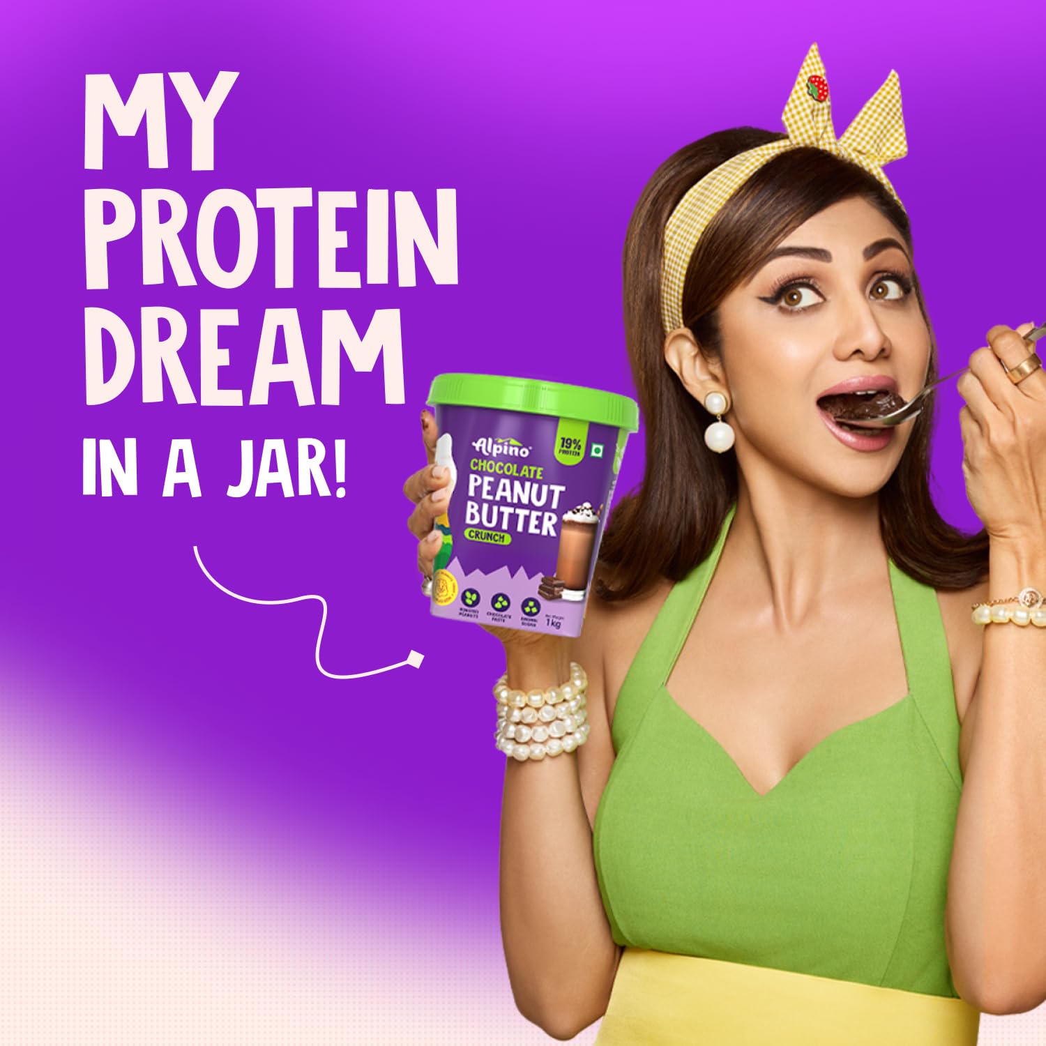 Alpino Peanut Butter crunch & smooth - 1 kg each combo 2