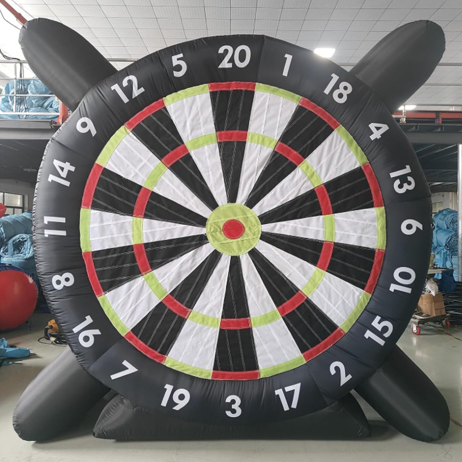 Cashwise Giant Inflatable Soccer Darts Board Outdoor Dart Board with 8 Soccer Balls &Blower, Large Kick Football Target Dartboard for Kick Dartboard Sport Game B-4M/13FT