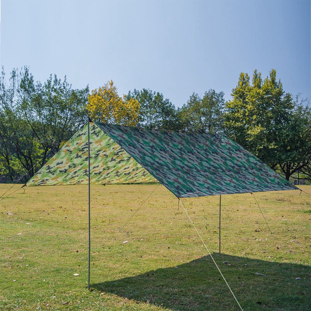 Telo antipioggia per amaca da campeggio | Teli per tenda da campeggio leggeri - Telo antipioggia per amaca da campeggio - Attrezzatura da campeggio Must Haves W/Easy Set Up Picchetti per tenda inclusi