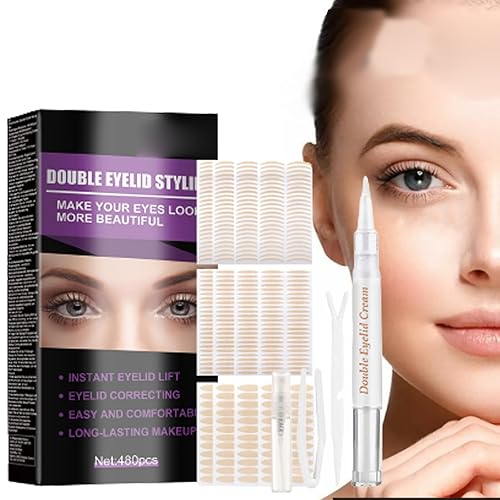 Cinta para párpados Generalizy, tiras de elevación de tapas Satvee, cintas impermeables de doble párpado, cintas de doble párpado impermeables