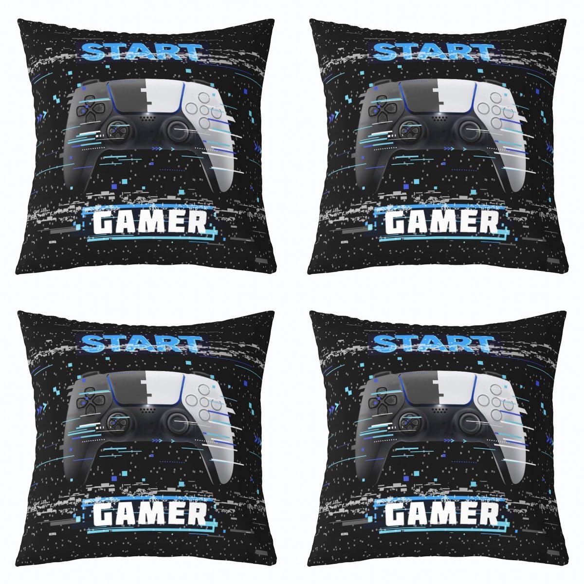 Homemissing Double Boy Gamer Bedding Set Game Comforter Cover Set Video Game Board Duvet Cover Novel Modern Game Controller Bedroom Decoration - Image 4