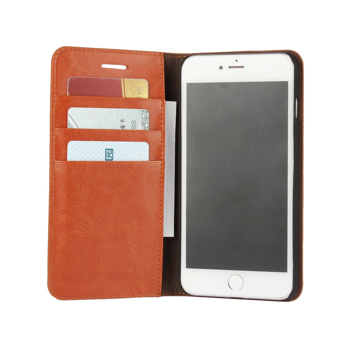 iPhone手帳型カバー　iPhone６Plus、７Plus、８Plus用 Amazon.co.jp: SKIASE iPhone 7 Plus/8 Plus 用 ケース 手帳型 本革