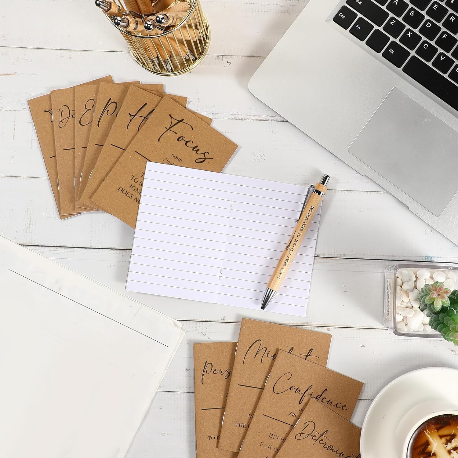 Spakon 90 Pcs Inspirational Gifts Bulk Notepads with Pens Employee Appreciation Gifts Inspirational Mini Notebooks Motivational Pens Bulk for Lab Week Volunteer Secretary Teacher Nurses