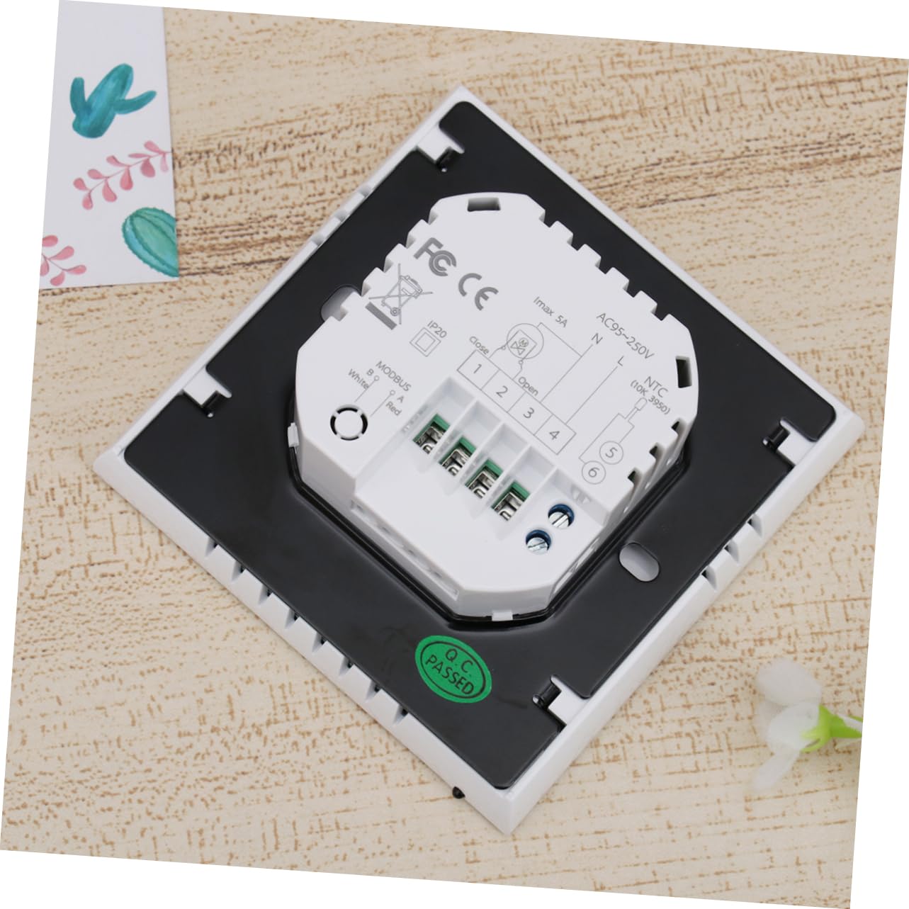 Termostato Digitale Programmabile 3a Bht-1000 per Caldaia | Bianco, Display Lcd Touch Screen, Sensore Ntc Interno ed Esterno, Confezione 1 Pezzo