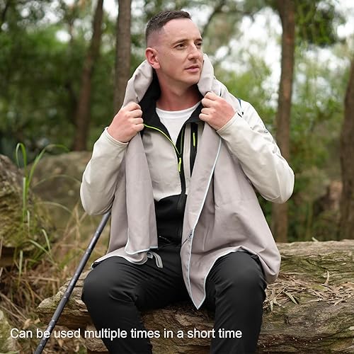 Miniatura 6 de MONICE Toalla de microfibra de secado rápido para viajes, playa, gimnasio, yoga, camping, natación, deporte, toalla ligera