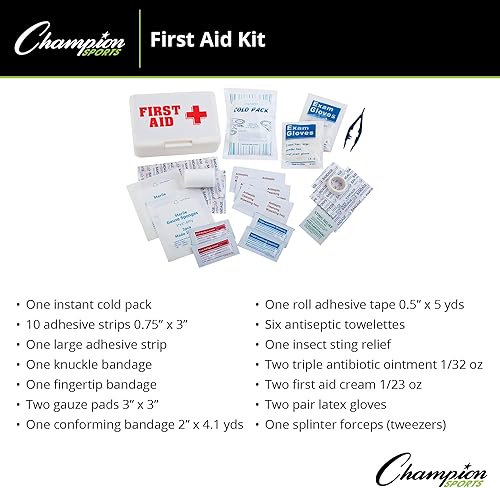 Miniatura 2 de Champion Sports Kit de primeros auxilios (blanco)