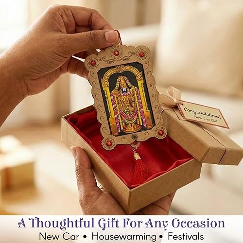 Miniatura 6 de LOVENSPIRE Adorno colgante hindú para automóvil, marco de fotos, espejo retrovisor, accesorios de decoración interior para salpicadero, Ganesha