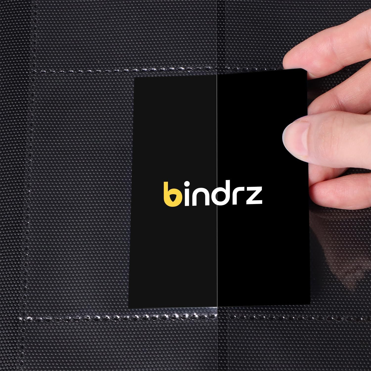 bindrz 9 Pocket Zipper Binder for 360 Sleeved Trading Cards - Side Loading Pockets Album - Archival Safe Material and Compatible with TCG MTG and Sports Collectibles (Black)