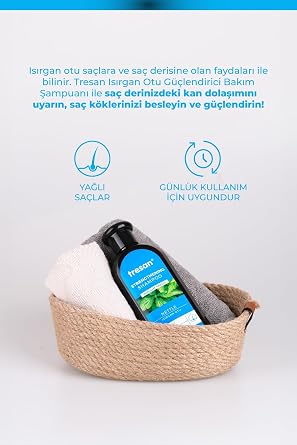 Tresan Anti-Shedding Nettle Booster & Revitalizing Shampoo for Oily Hair (1 x 300 ml)