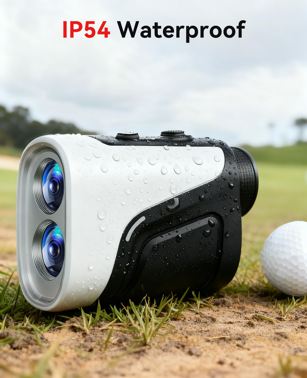 Hoorola Range Finder Golf, 1200 Yards Rangefinder with Slope, Magnetic Stripe, 7X Magnification, IP54 Water Resistant, Rechargeable Battery, Flag Pole Lock Vibrate, Golf Accessories Gift for Men Women