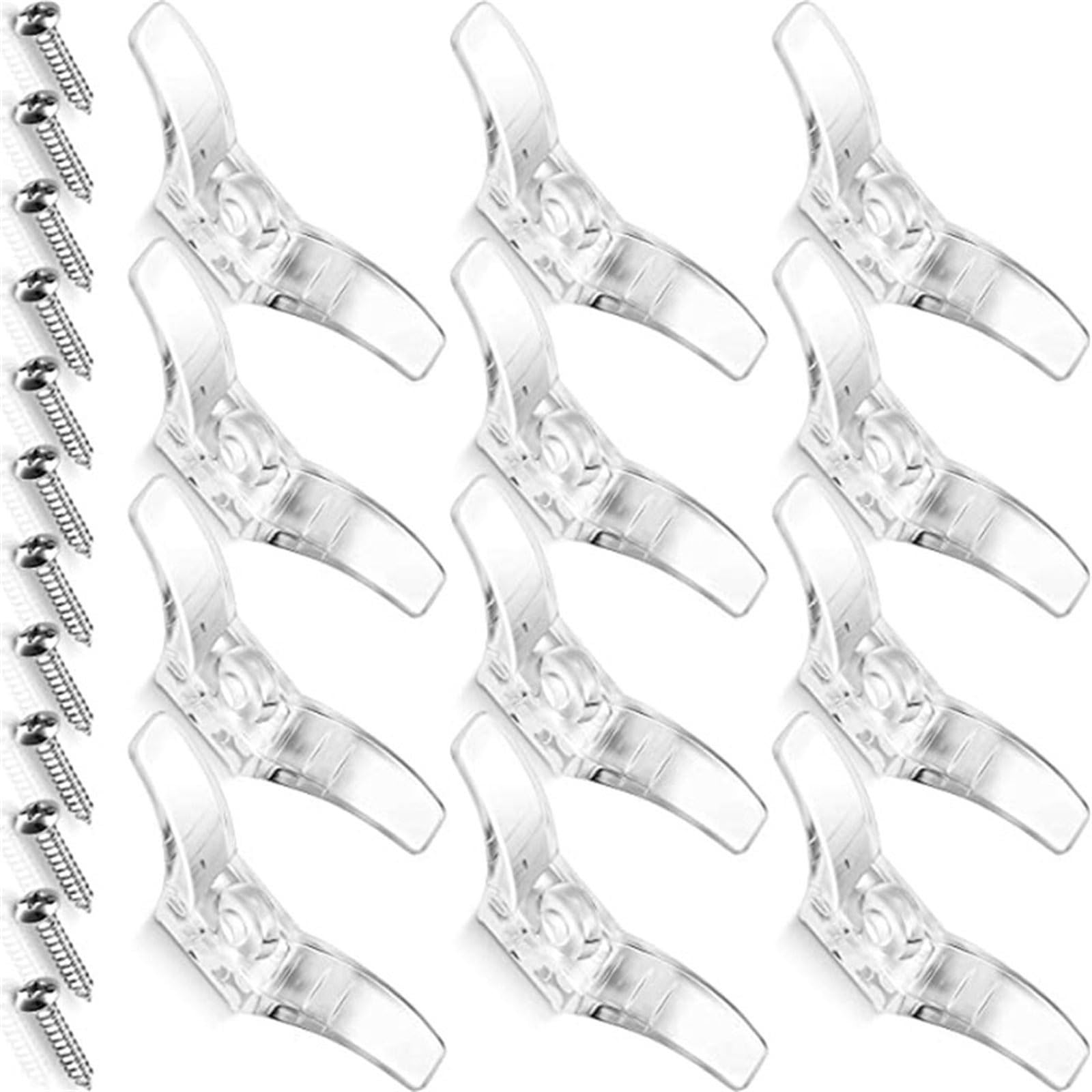 ZWWAAZHF Window Blind Cord Cleats Cord Cleats for Blinds with Screws for Home Window Curtains Sun Shades Rope Blind Hook Winders Curtains with Hooks Curtain White White Shower